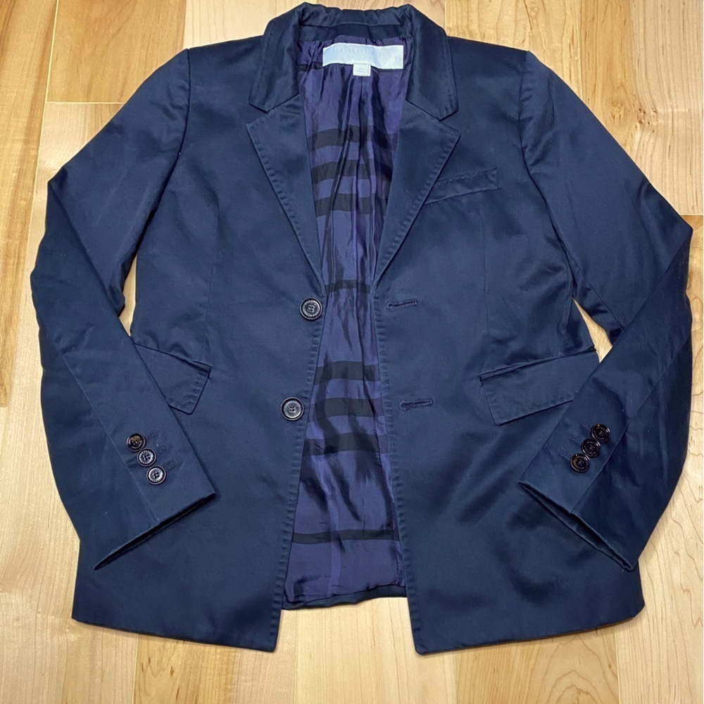 Boys Burberry Childrenâs Navy Blazer 10y